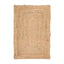 2x3 Natural, , Color Hand Made Braided Mat Handspun Jute Modern & Contemporary Oriental Rug