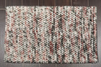 Multi Size Brown Beige Rust Color Hand Made Mat 100% Polyester� Modern & Contemporary Oriental Rug