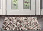 Multi Size Brown Beige Rust Color Hand Made Mat 100% Polyester� Modern & Contemporary Oriental Rug
