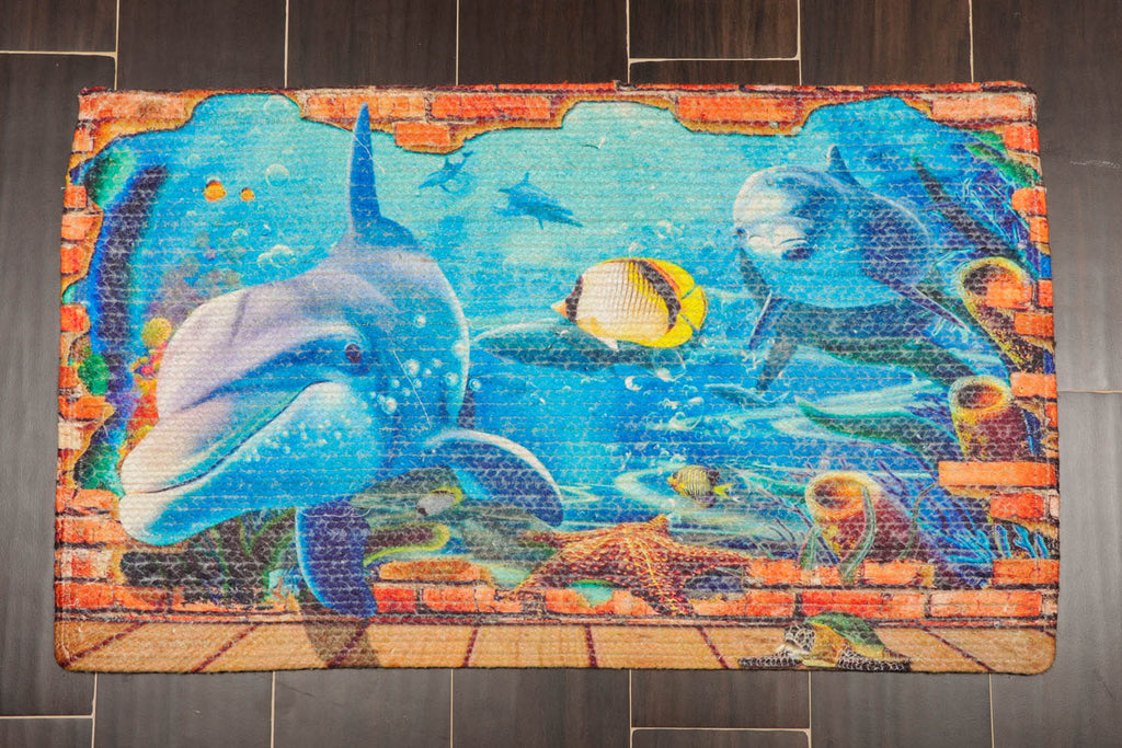 2x3 Multi Color, , Color Hand Made Braided Mat 100% Polyester� Modern & Contemporary Oriental Rug