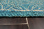 2x3 Blue, Beige, Color Hand Made Braided Mat Handspun Jute Modern & Contemporary Oriental Rug