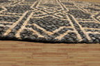 2x3 Brown, Beige, Color Hand Made Braided Mat Handspun Jute Modern & Contemporary Oriental Rug