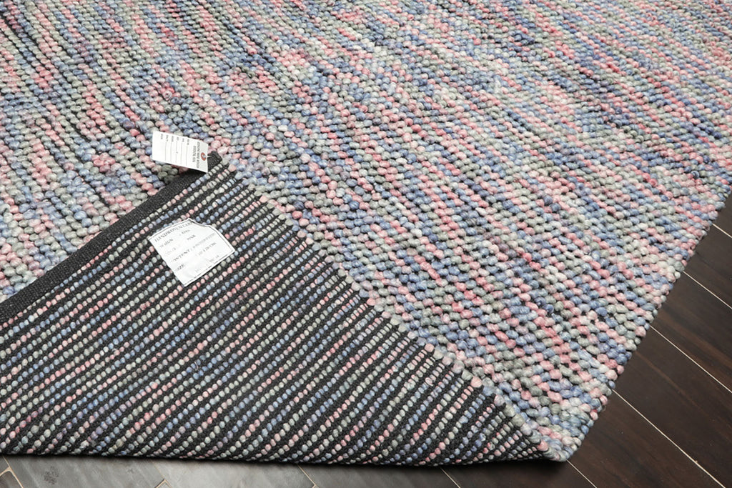 5x7 Blue, Pale Pink, Aqua Color Hand Tufted Oriental Area Rug Polyster/Cotton Blend Contemporary Oriental Rug