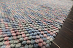5x7 Blue, Pale Pink, Aqua Color Hand Tufted Oriental Area Rug Polyster/Cotton Blend Contemporary Oriental Rug