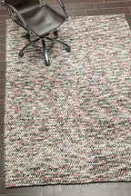 5x7 Ivory, Gray, Rust Color Hand Tufted Oriental Area Rug Polyster/Cotton Blend Contemporary Oriental Rug