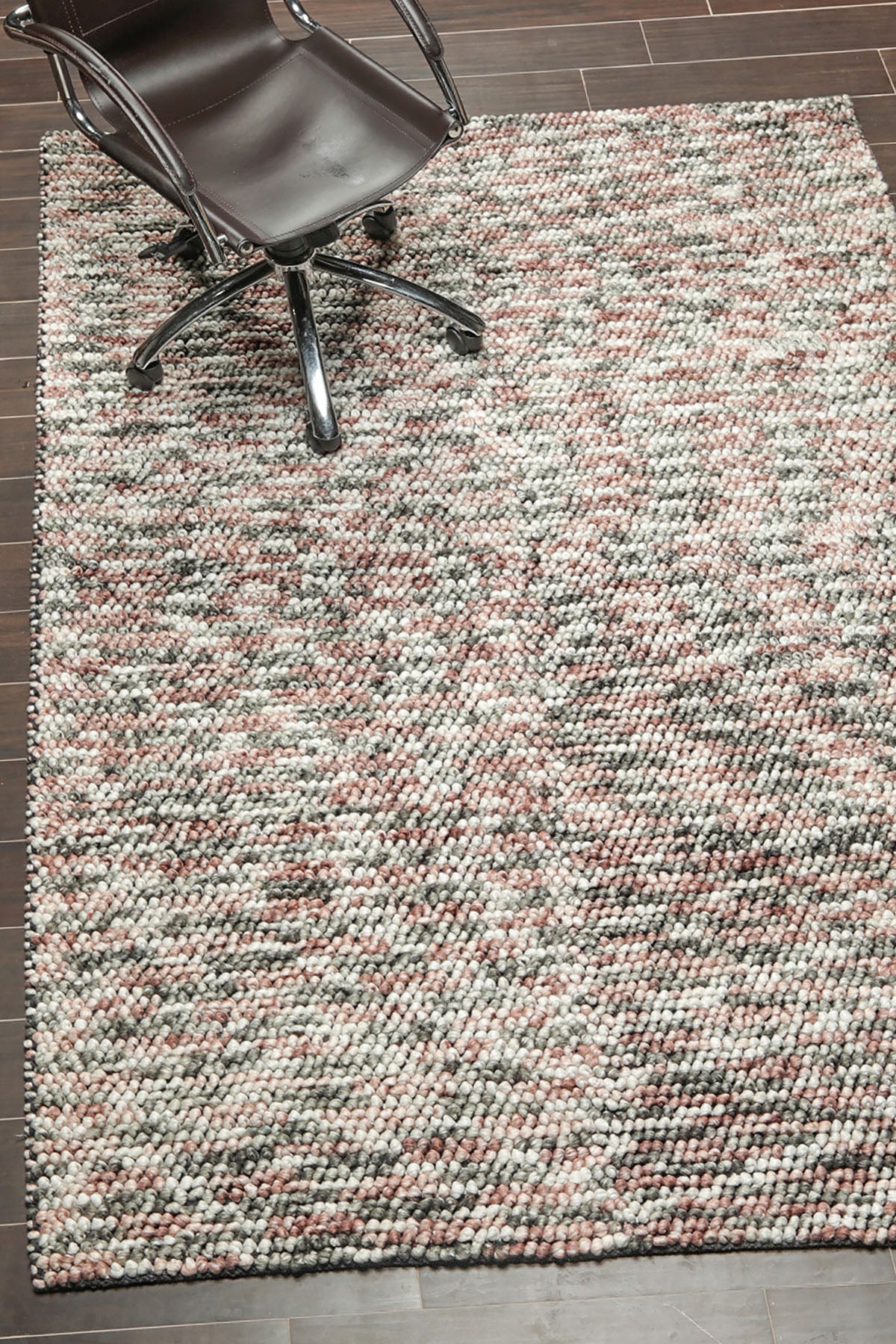 5x7 Ivory, Gray, Rust Color Hand Tufted Oriental Area Rug Polyster/Cotton Blend Contemporary Oriental Rug