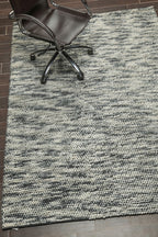 5x7 Ivory, Slate, Color Hand Tufted Oriental Area Rug Polyster/Cotton Blend Contemporary Oriental Rug