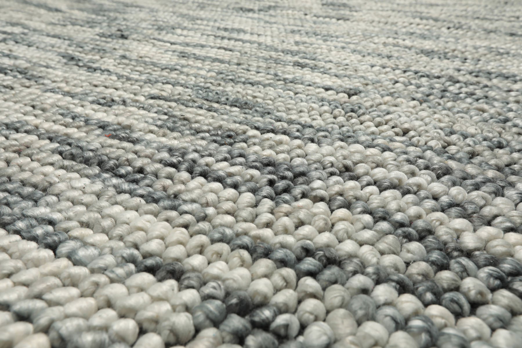 5x7 Ivory, Slate, Color Hand Tufted Oriental Area Rug Polyster/Cotton Blend Contemporary Oriental Rug