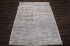 5x7 Blue, Pale Pink, Aqua Color Hand Tufted Oriental Area Rug Polyster/Cotton Blend Contemporary Oriental Rug