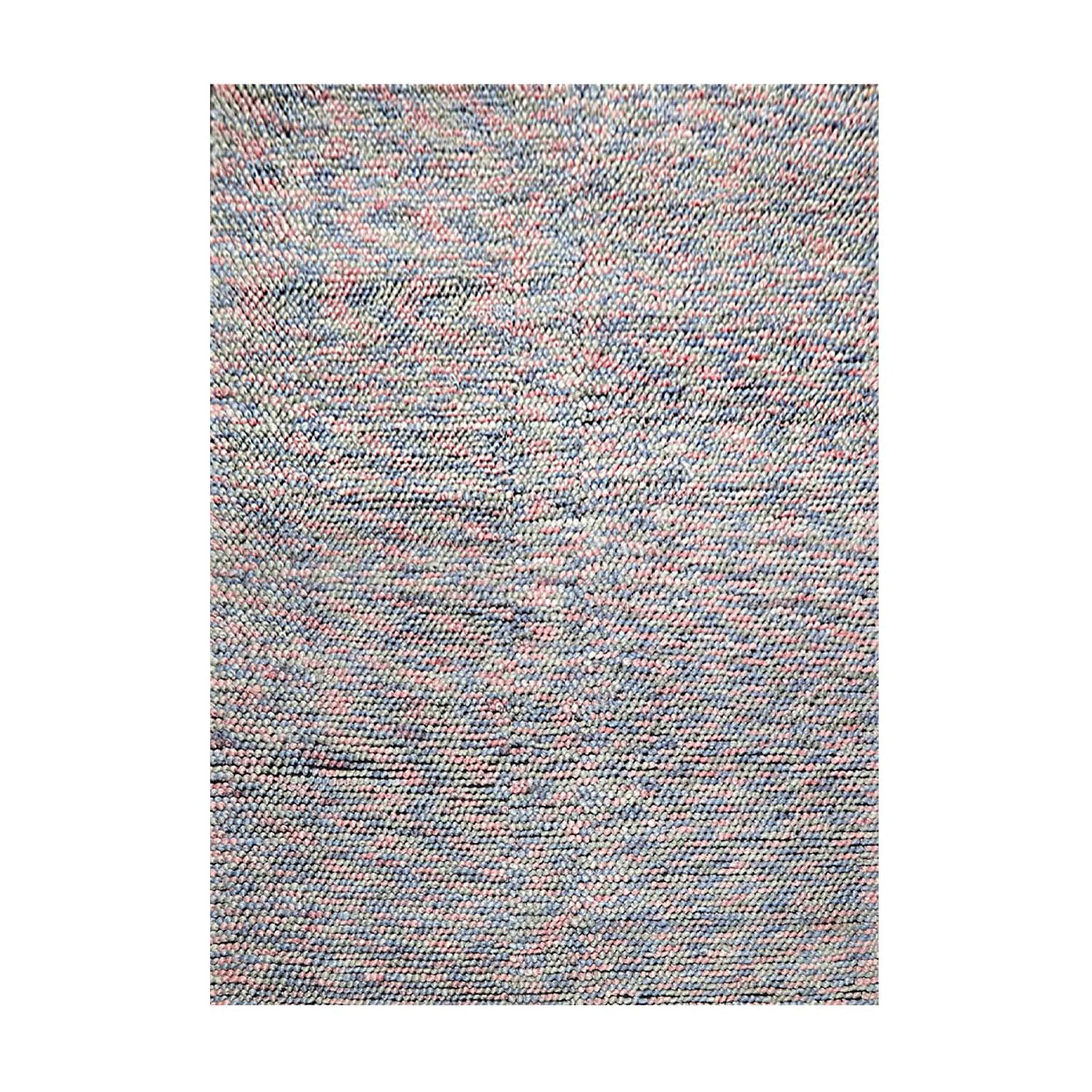 5x7 Blue, Pale Pink, Aqua Color Hand Tufted Oriental Area Rug Polyster/Cotton Blend Contemporary Oriental Rug