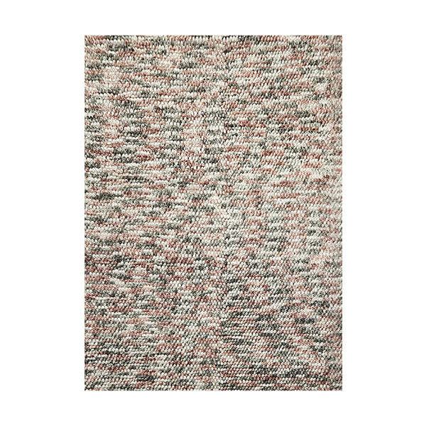 5x7 Ivory, Gray & Rust Hand Tufted Oriental Area Rug – Polyester Cotton Blend Contemporary Rug