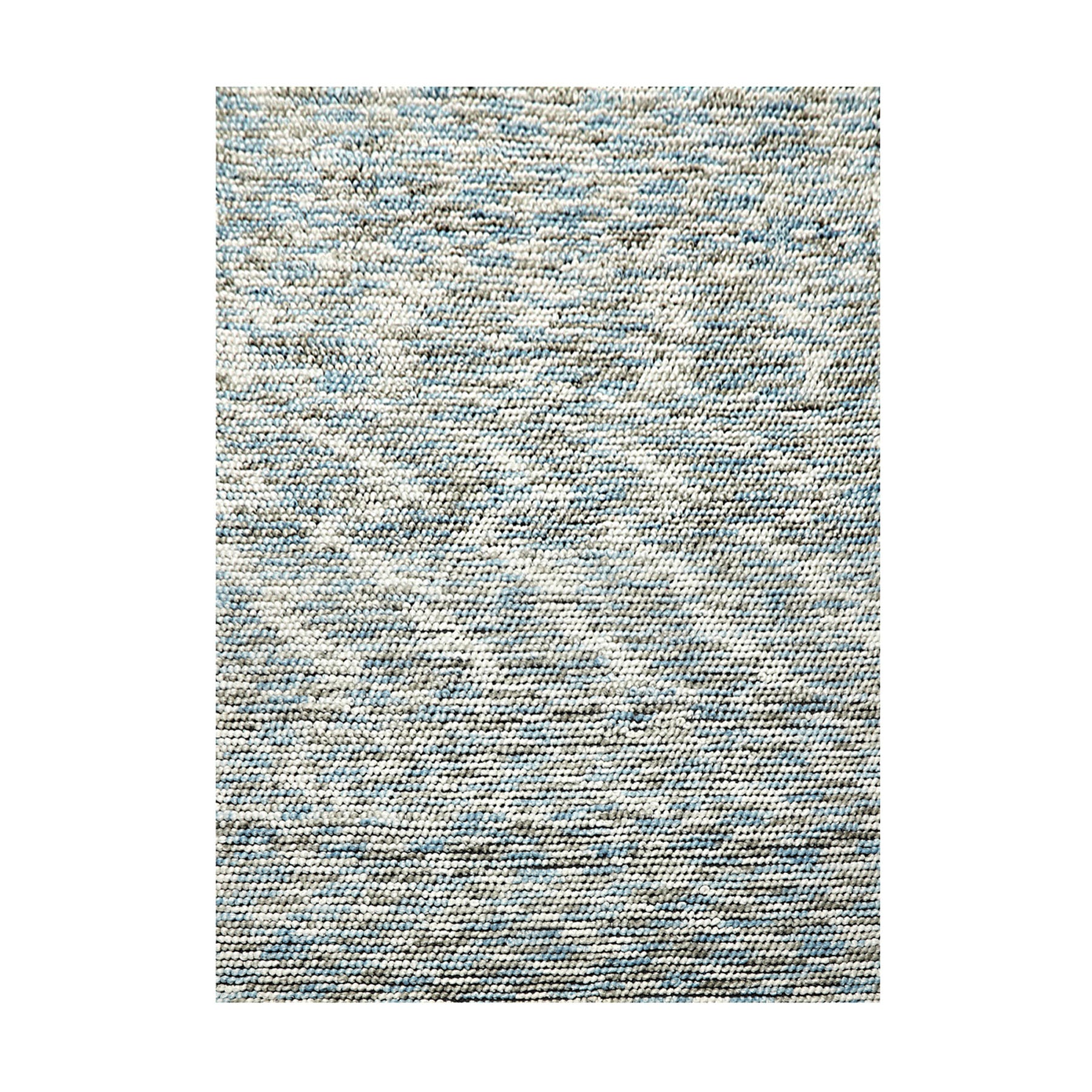 5x7 Ivory, Blue, Gray Color Hand Tufted Oriental Area Rug Polyster/Cotton Blend Contemporary Oriental Rug Main image