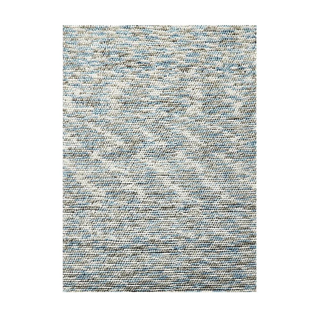 5x7 Ivory, Blue, Gray Color Hand Tufted Oriental Area Rug Polyster/Cotton Blend Contemporary Oriental Rug