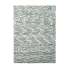 5x7 Ivory, Blue, Gray Color Hand Tufted Oriental Area Rug Polyster/Cotton Blend Contemporary Oriental Rug