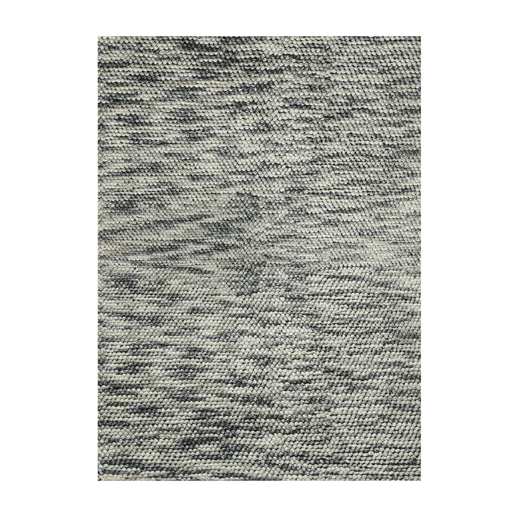 5x7 Ivory, Slate, Color Hand Tufted Oriental Area Rug Polyster/Cotton Blend Contemporary Oriental Rug