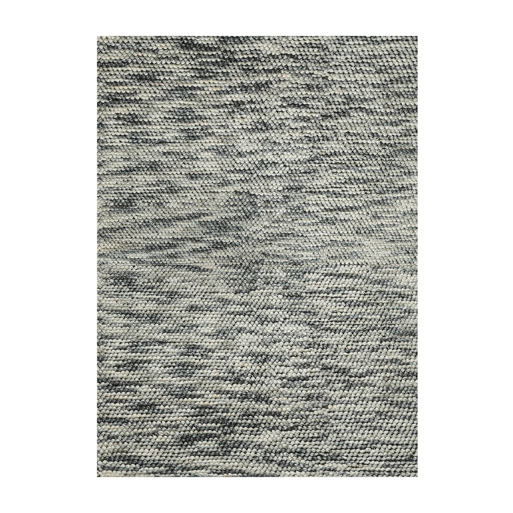 5x7 Ivory, Slate, Color Hand Tufted Oriental Area Rug Polyster/Cotton Blend Contemporary Oriental Rug